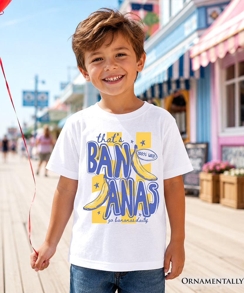 Kids That's Bananas Summer T-Shirt, Funny Tropical Fruit Youth Tee - Grazingbelles