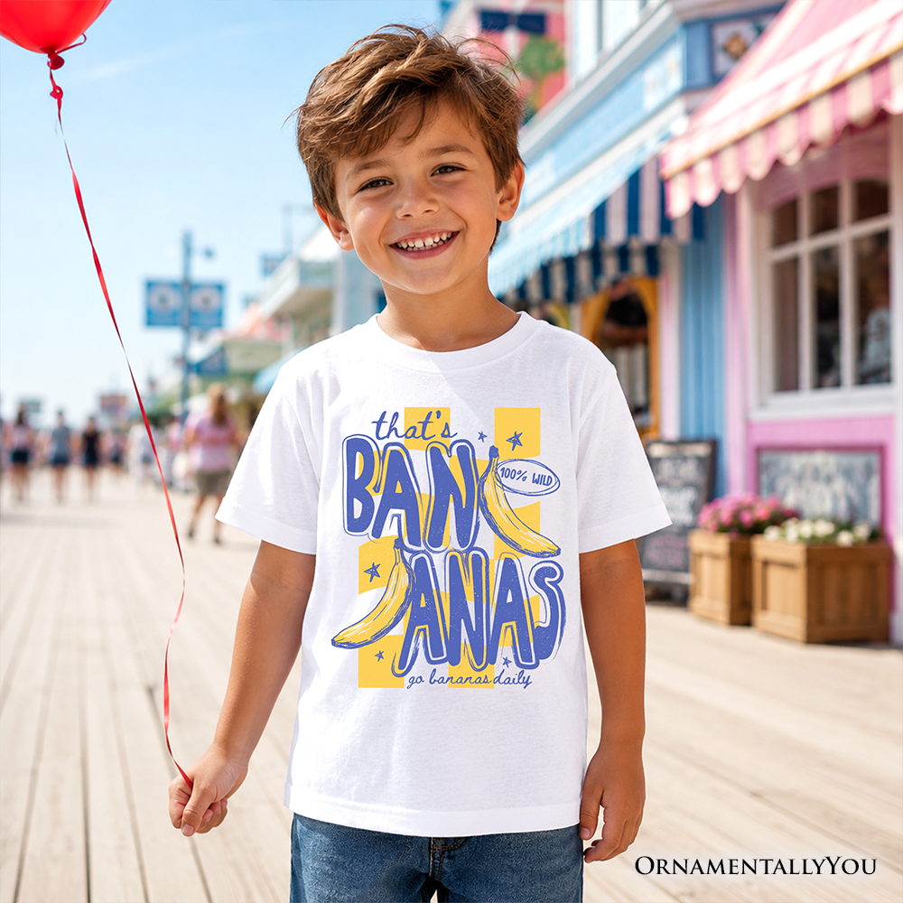 Kids That's Bananas Summer T-Shirt, Funny Tropical Fruit Youth Tee - Grazingbelles