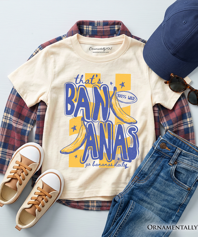 Kids That's Bananas Summer T-Shirt, Funny Tropical Fruit Youth Tee - Grazingbelles