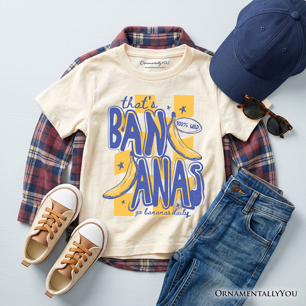 Kids That's Bananas Summer T-Shirt, Funny Tropical Fruit Youth Tee - Grazingbelles