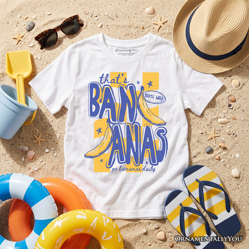 Kids That's Bananas Summer T-Shirt, Funny Tropical Fruit Youth Tee - Grazingbelles