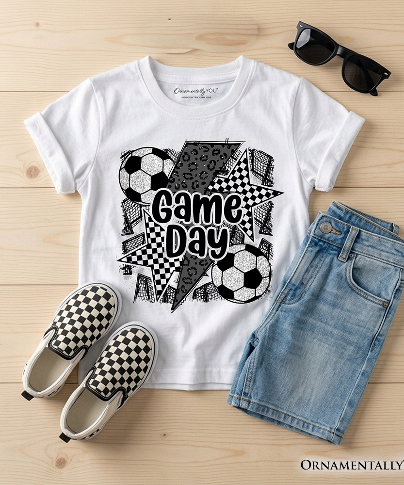 Kids Soccer Game Day T-Shirt, Coquette Sports Youth Tee