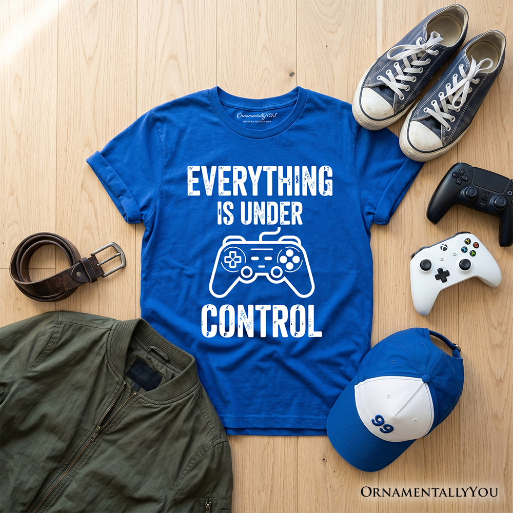 Kids Everything Is Under Control Gamer T-Shirt, Funny Youth Video Game Controller Tee - Grazingbelles