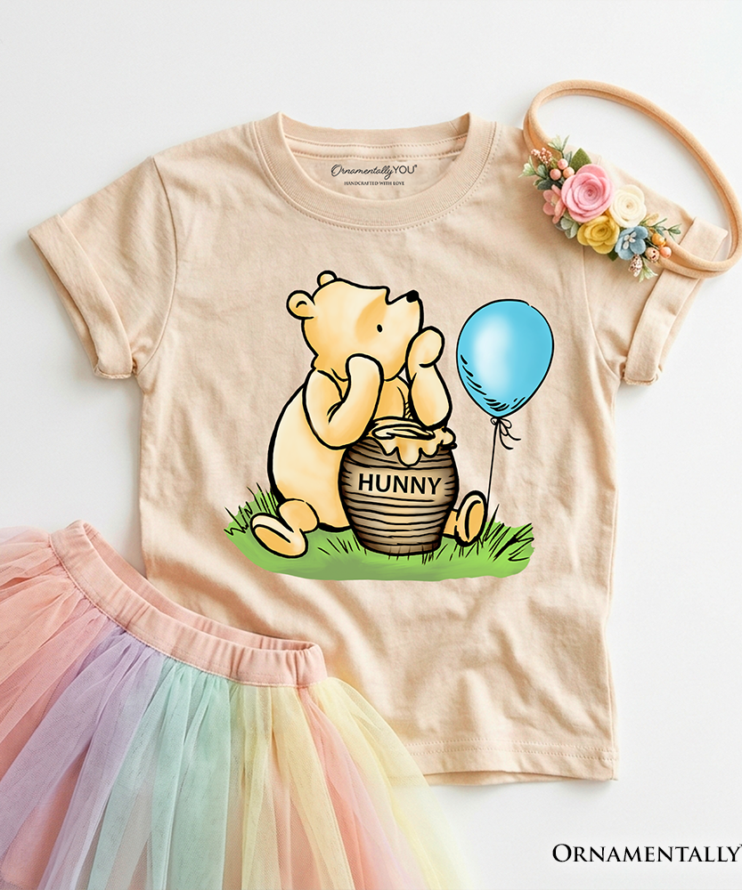 Kids Charming Winnie-the-Pooh Cute T-Shirt, Trendy Youth Tee - Grazingbelles