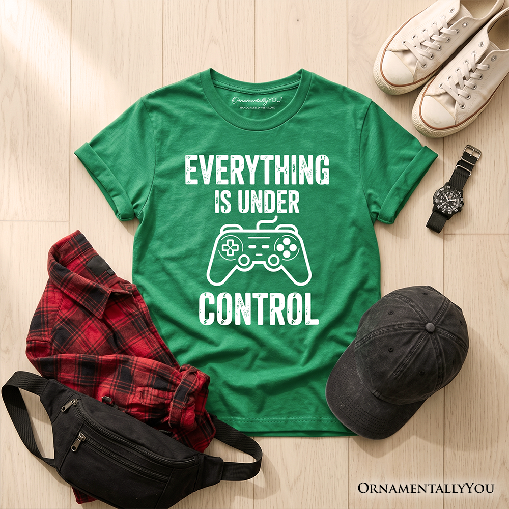 Kids Everything Is Under Control Gamer T-Shirt, Funny Youth Video Game Controller Tee - Grazingbelles