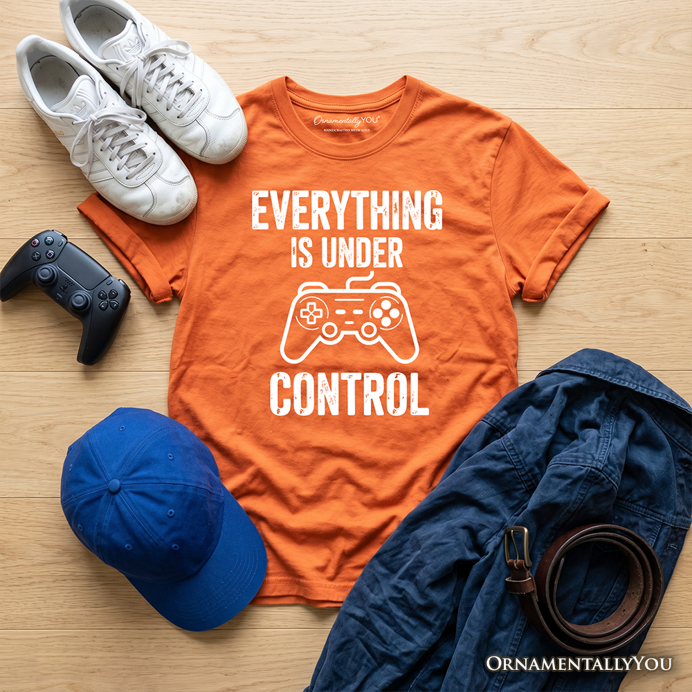 Kids Everything Is Under Control Gamer T-Shirt, Funny Youth Video Game Controller Tee - Grazingbelles