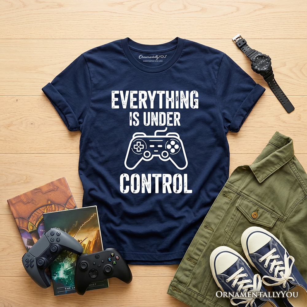 Kids Everything Is Under Control Gamer T-Shirt, Funny Youth Video Game Controller Tee - Grazingbelles