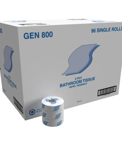 GEN® Standard Toilet Paper, 2-Ply, 420 Sheets, 96 Rolls (GEN800) - Grazingbelles