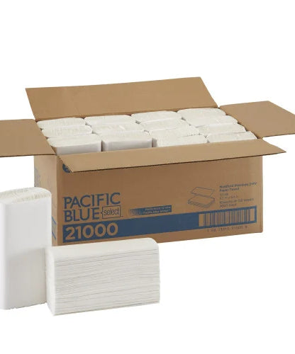 Pacific Blue® Select Multifold Paper Towels, 2-Ply, White, 2000 Towels (21000) - Grazingbelles