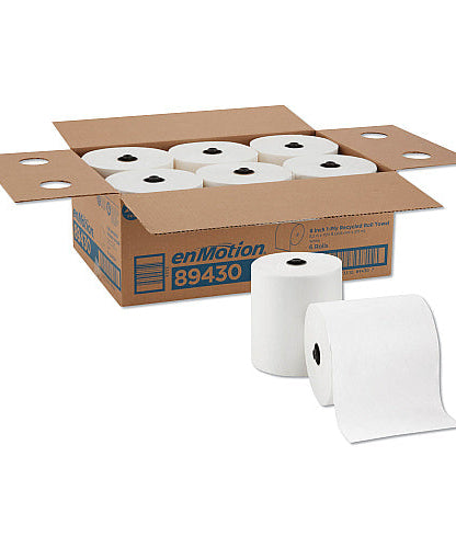 Pacific Blue® Hardwound Towel Paper, White, 700-ft., 6 Rolls (89430) - Grazingbelles