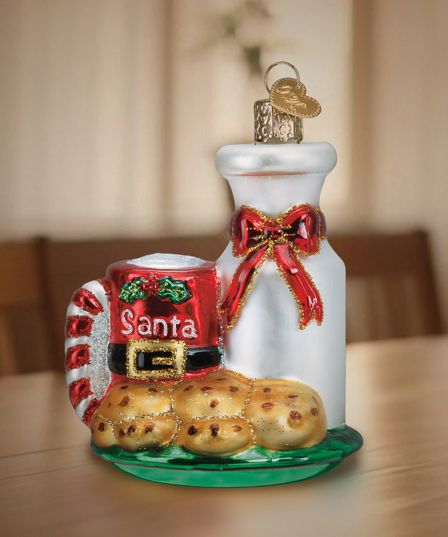 Santa's Milk & Cookies Ornament
