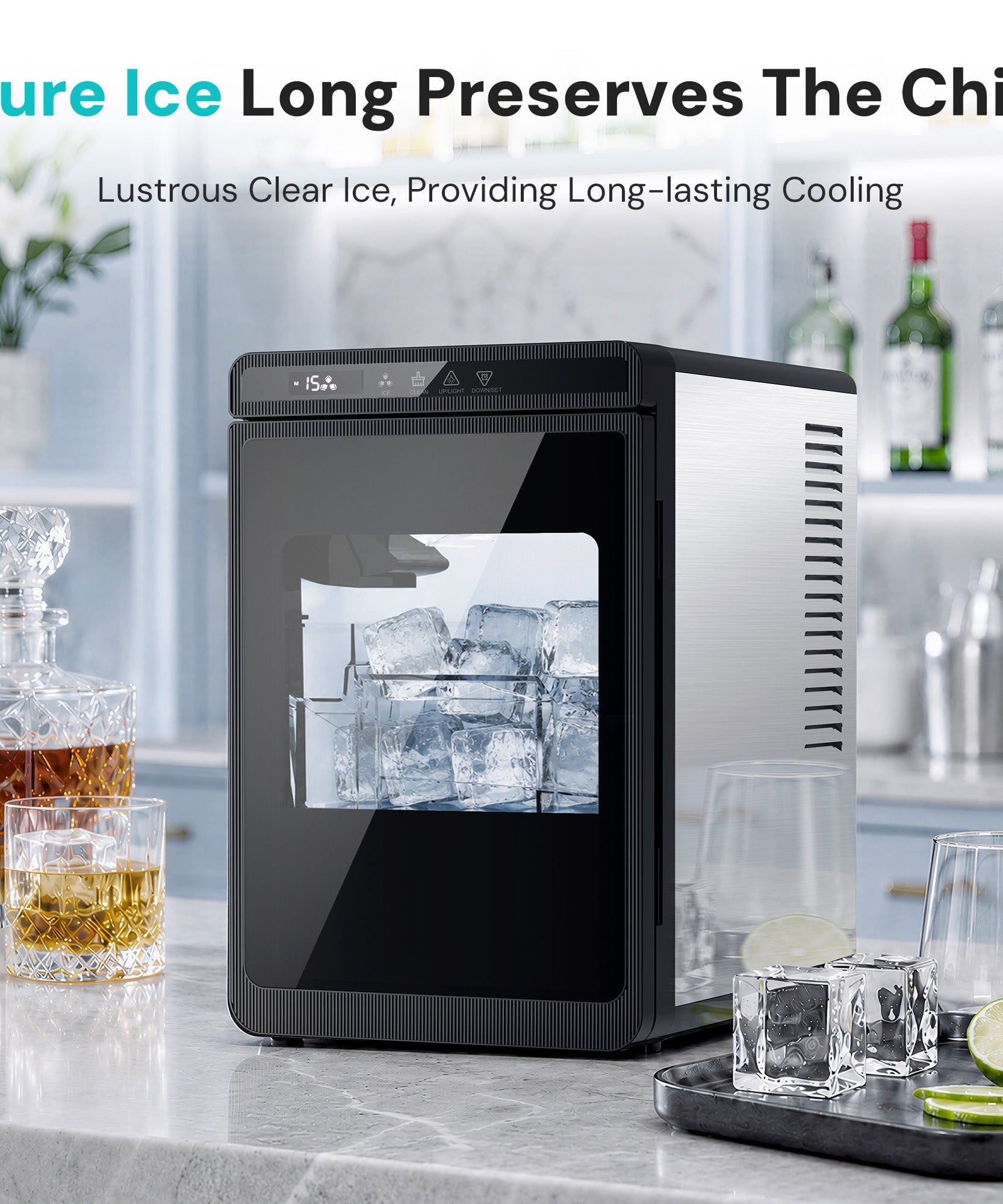 Kismile Clear Square Ice Cubes Maker 58003RIM0