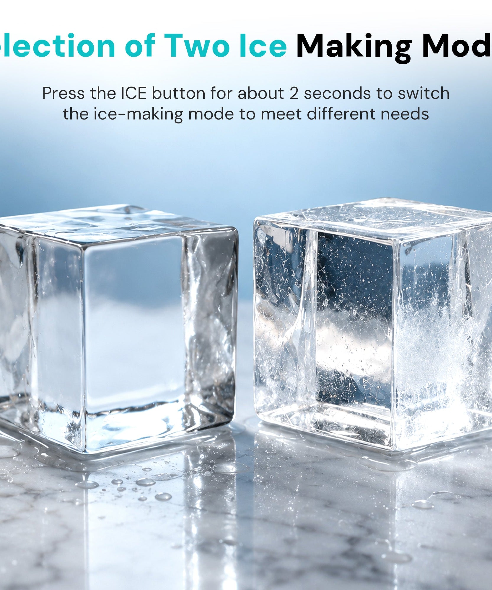 Kismile Clear Square Ice Cubes Maker 58003RIM0