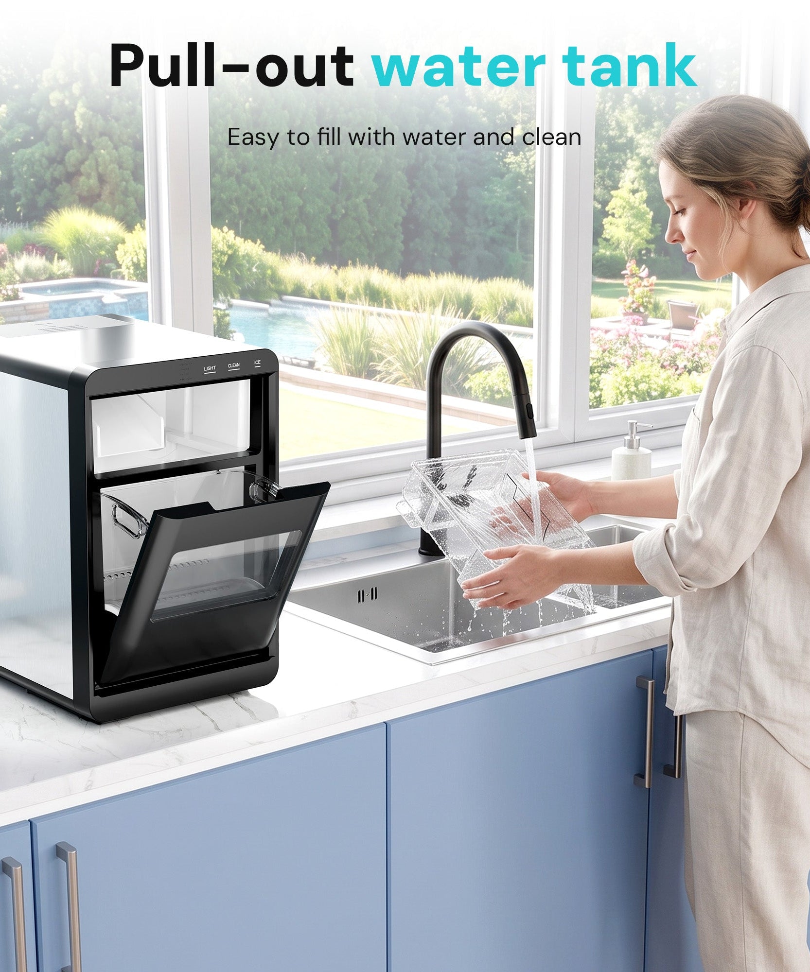 Kismile Clear Square Ice Cubes Maker 58003RIM0