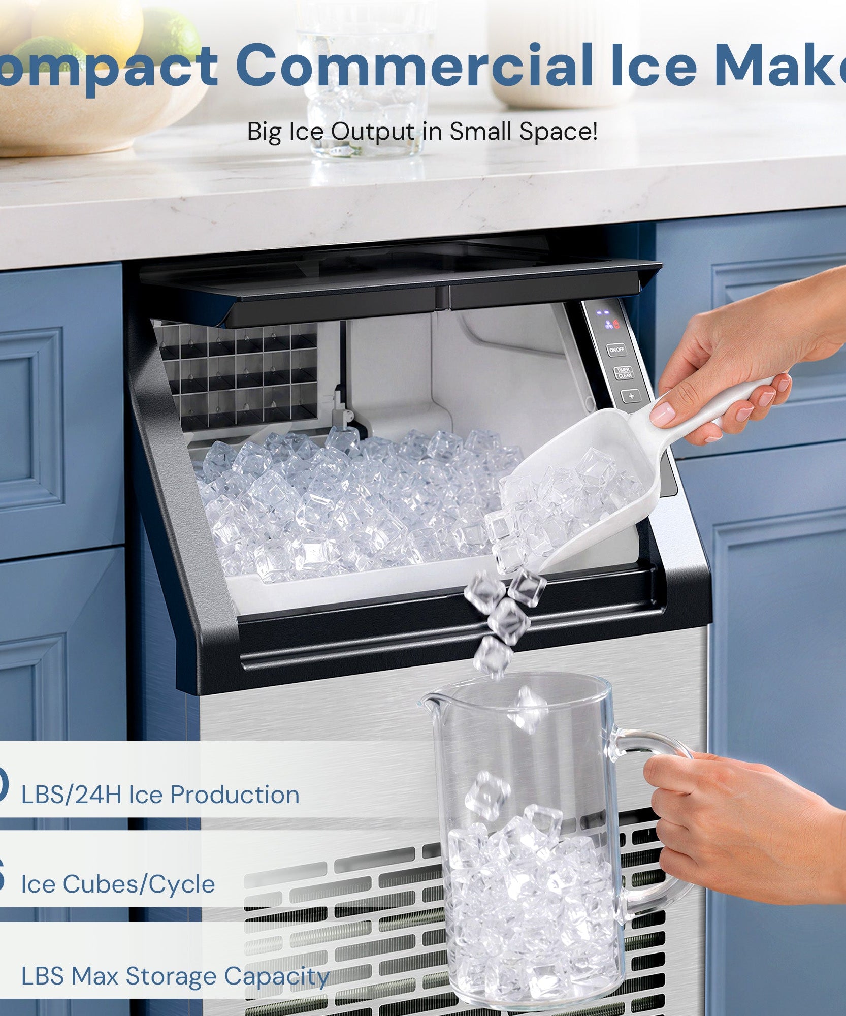 Commercial Ice Maker 80 lbs\66 lbs