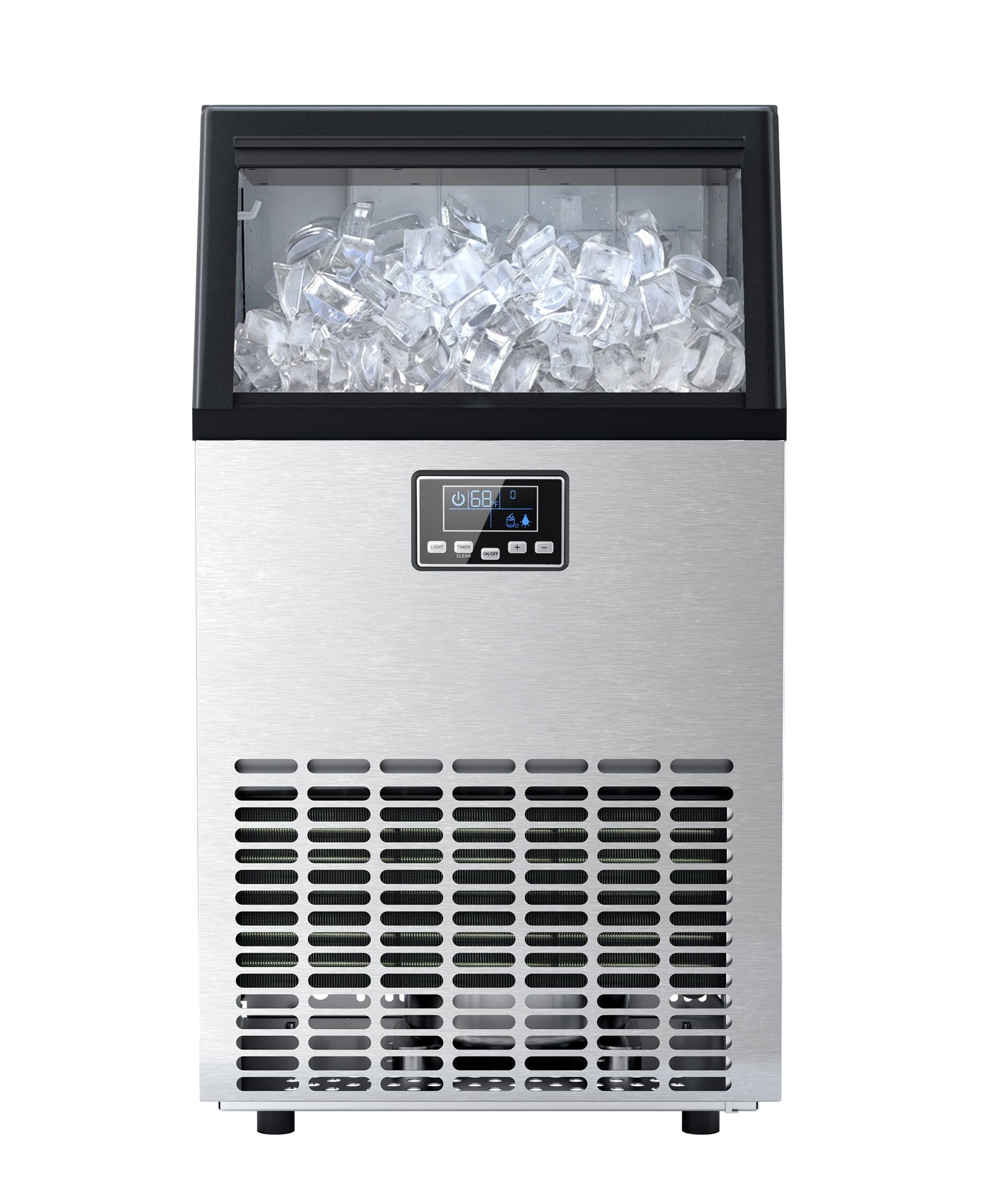 Commercial Ice Maker Machine,120lbs/24H Moon-Shaped Ice Machine with 28 Lbs Storage Capacity Z5845M
