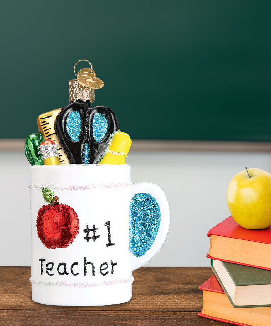 Best Teacher Mug Ornament