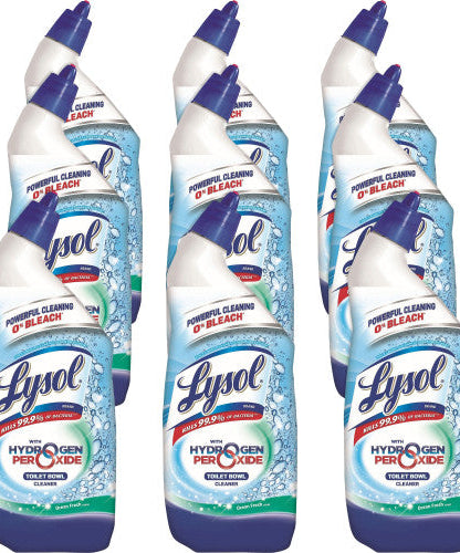 Lysol® Toilet Bowl Cleaner w/Hydrogen Peroxide, 24 oz., 9 Bottles (98011)
