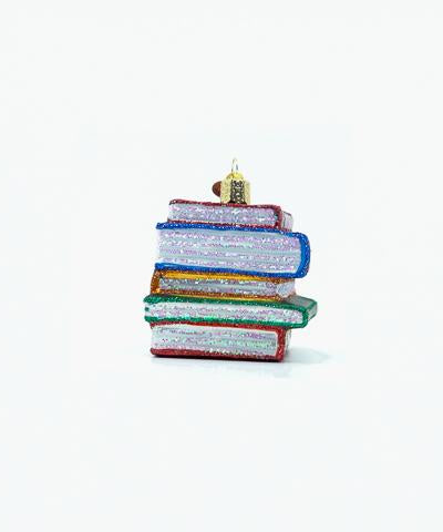 Stack Of Books Ornament