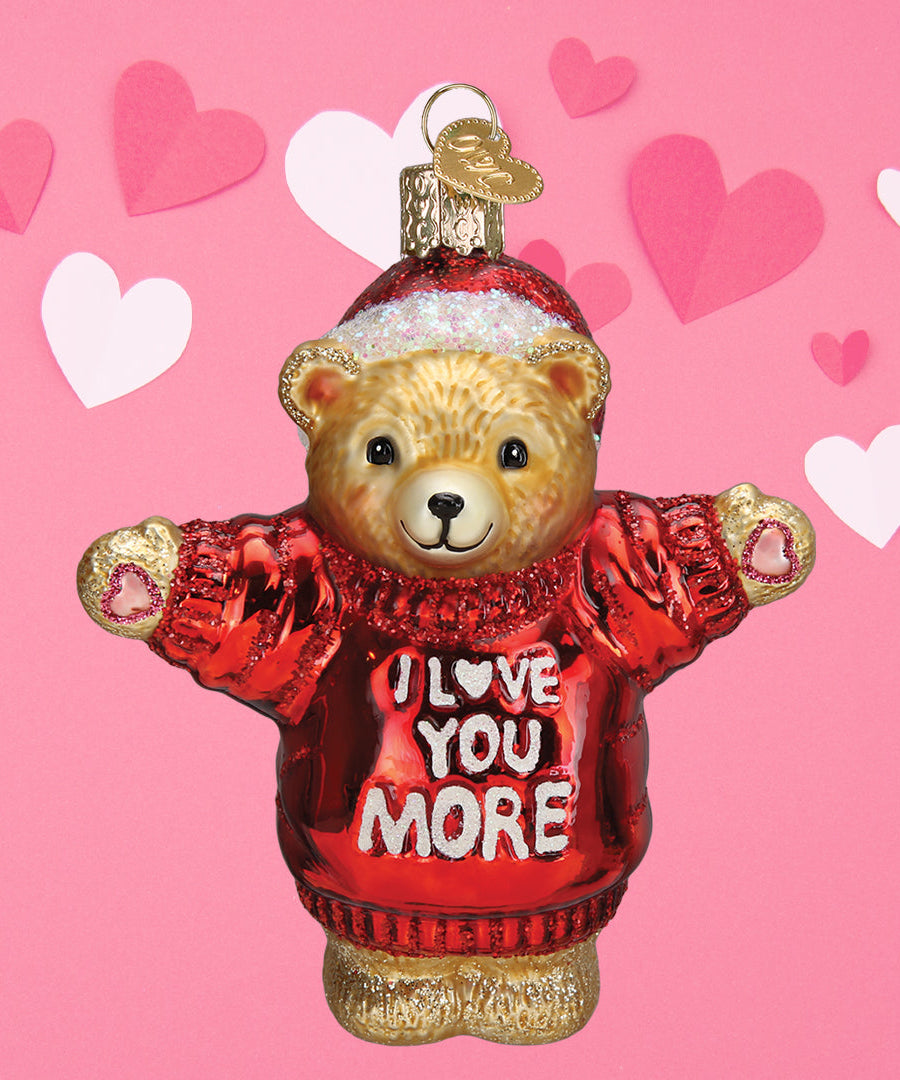 I Love You More Bear Ornament