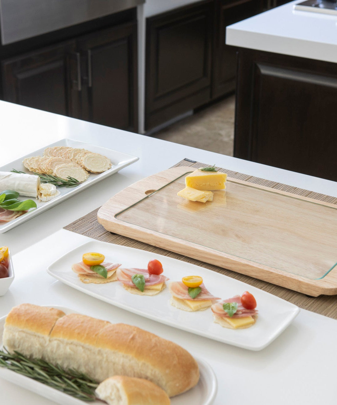 Billboard Glass Top Serving Tray