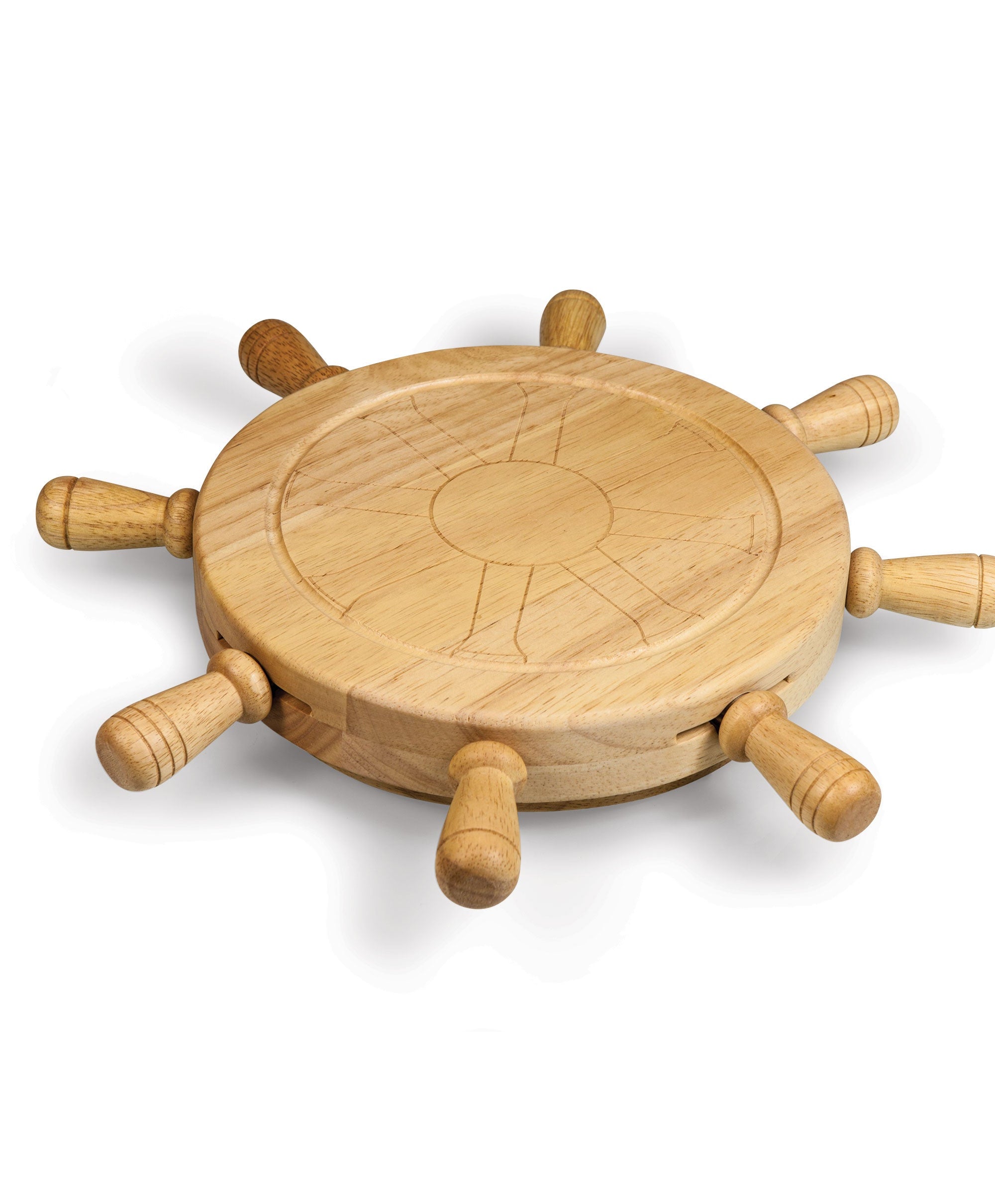 Mariner Lazy Susan Cheese Cutting Board & Tools Set