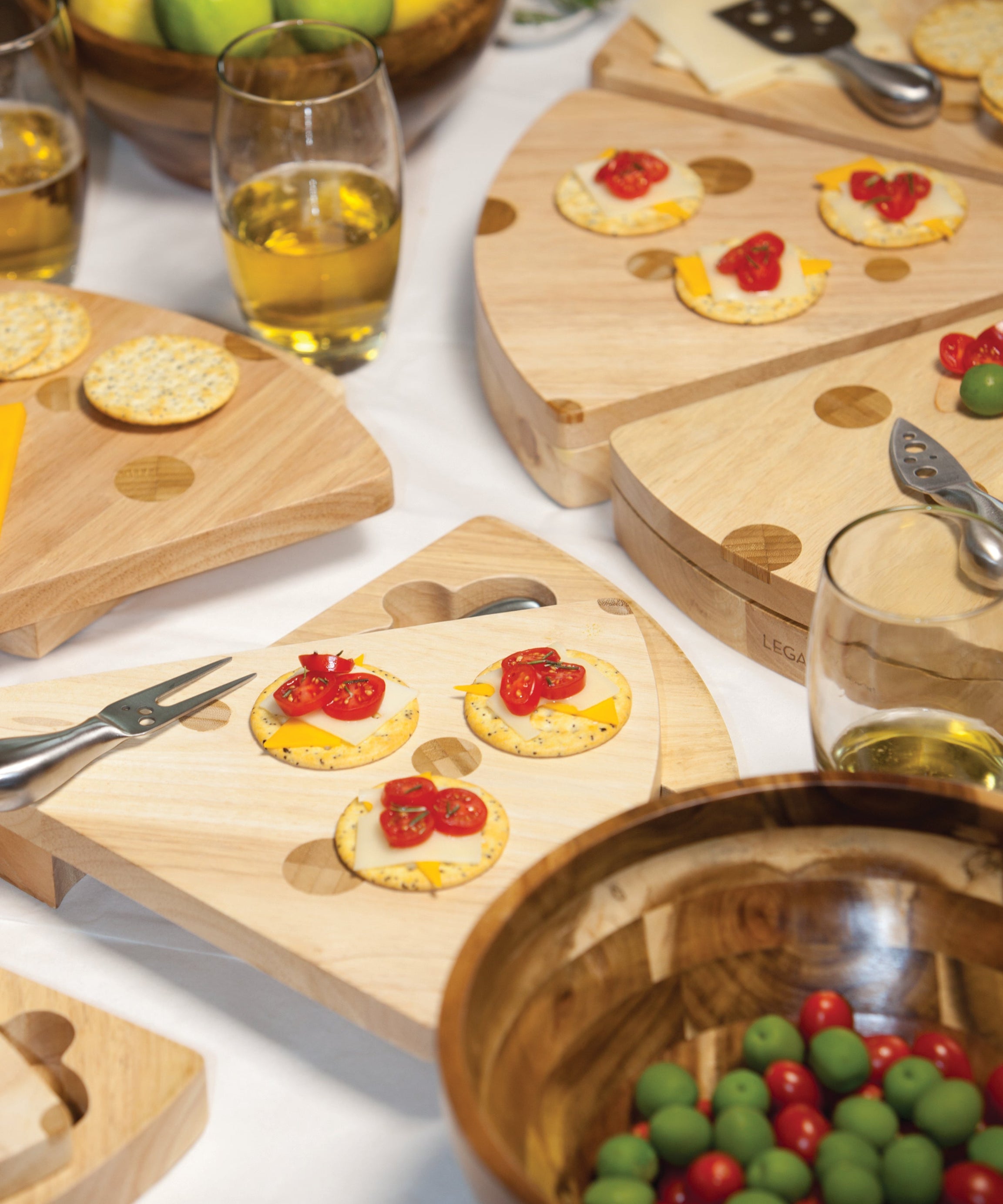 Swiss Cheese Cutting Board & Tools Set