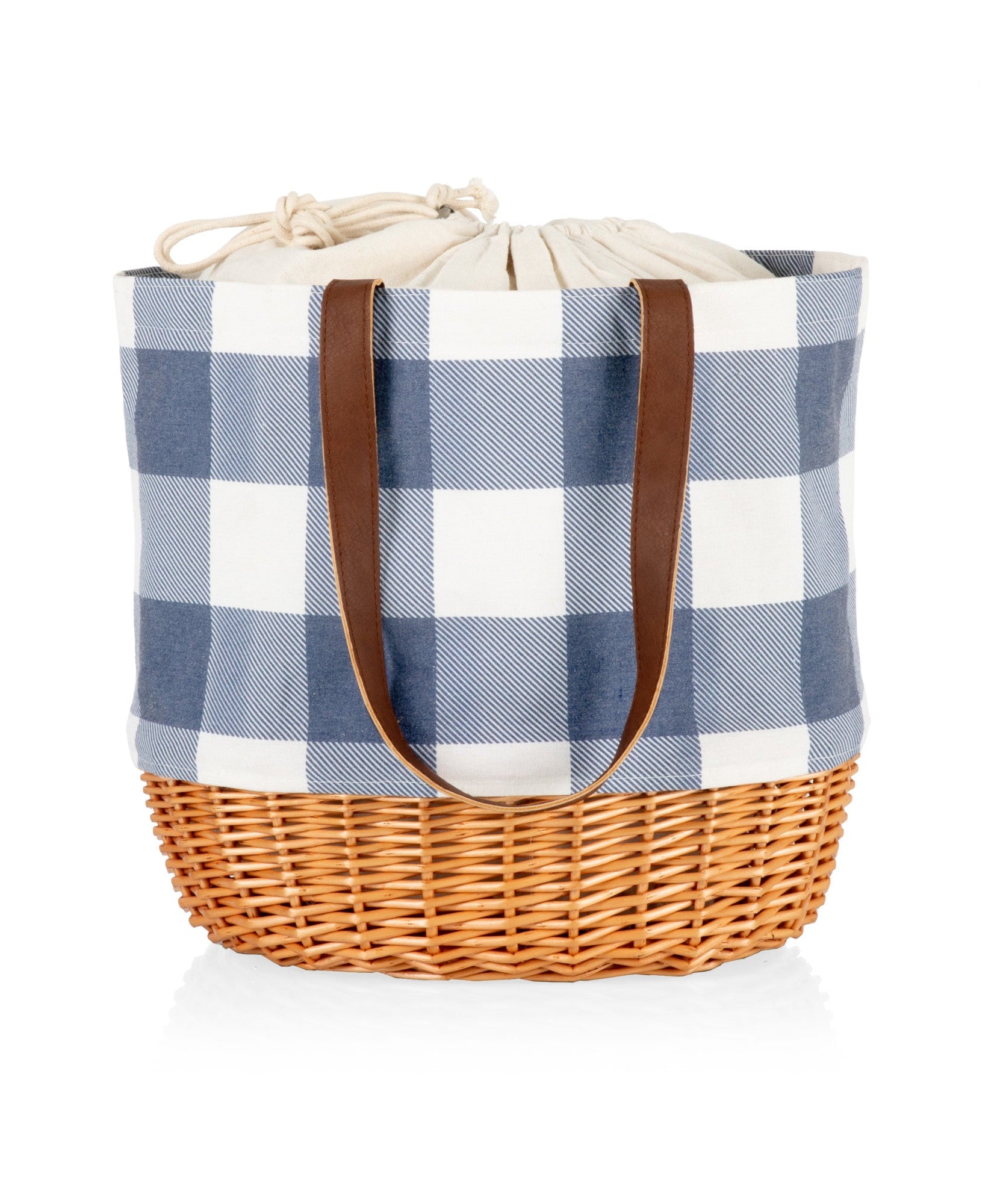 Coronado Canvas and Willow Basket Tote