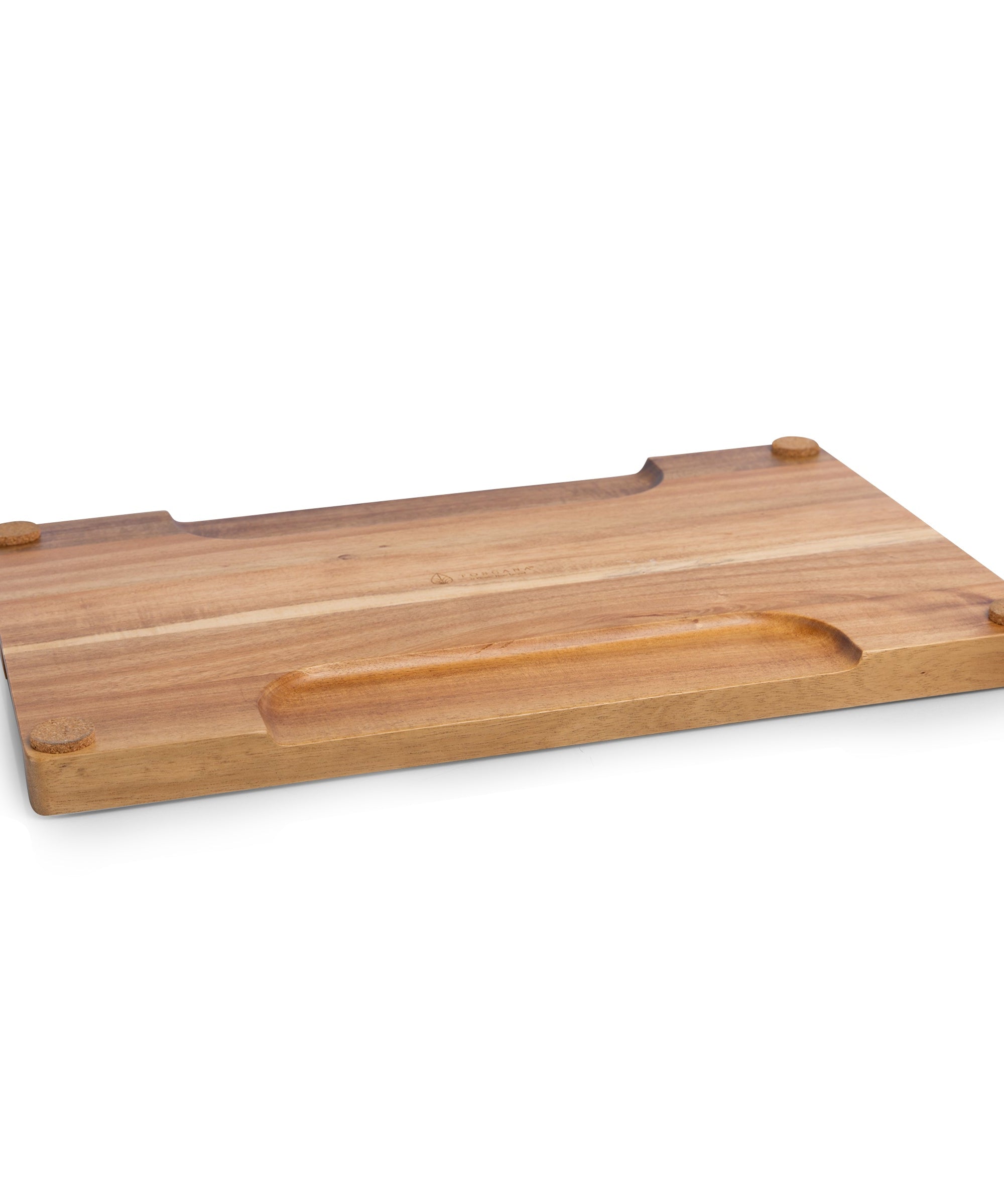 Ventana - Tempered Glass and Acacia Cheese Board and Knife Set