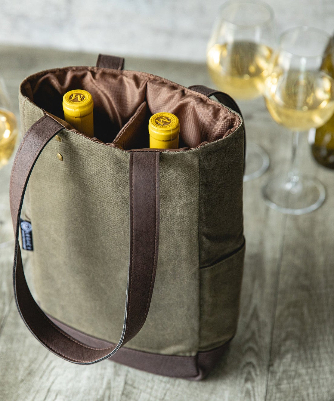 2 Bottle Insulated Wine Cooler Bag