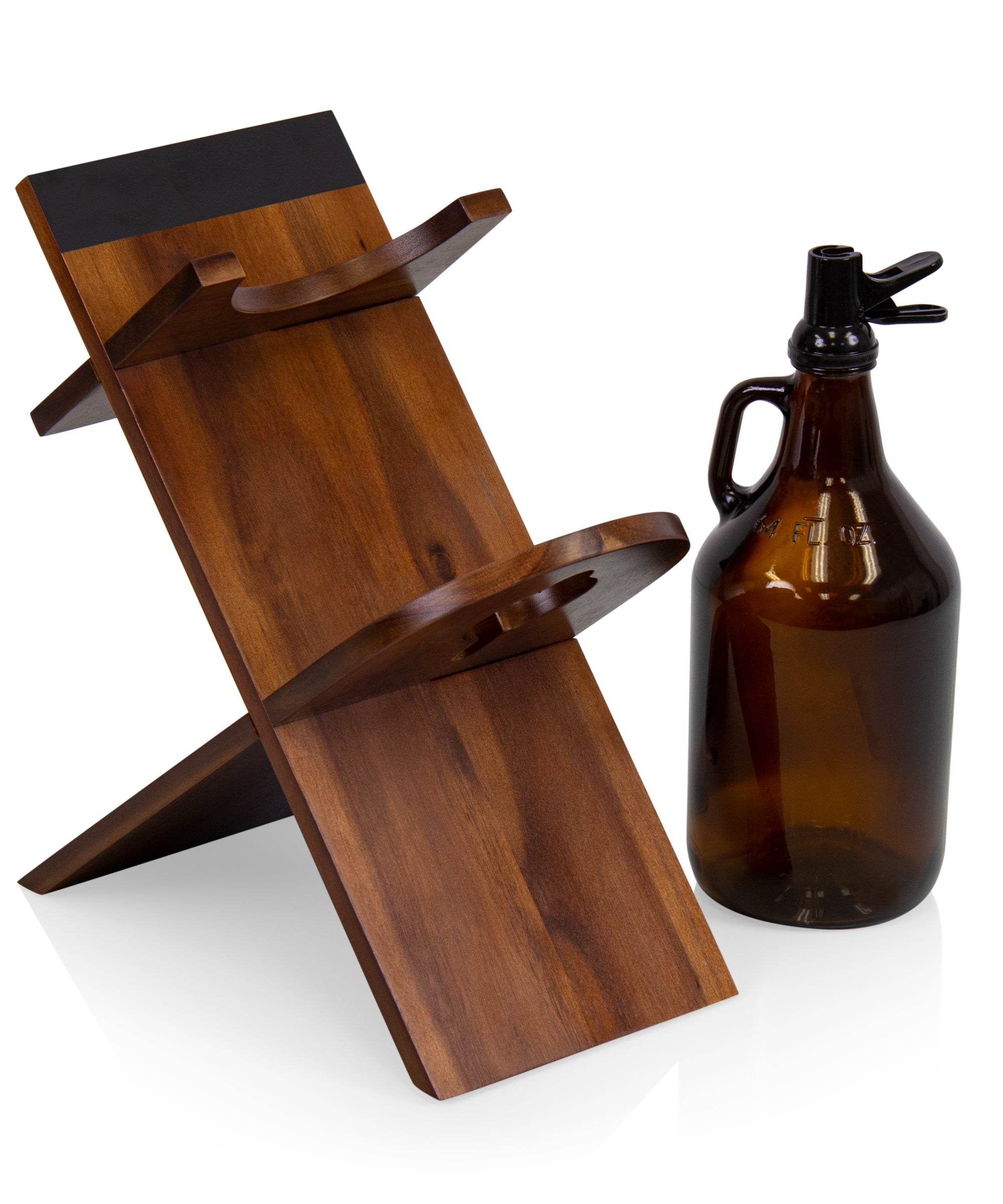 Growler Stand with 64oz Glass Growler