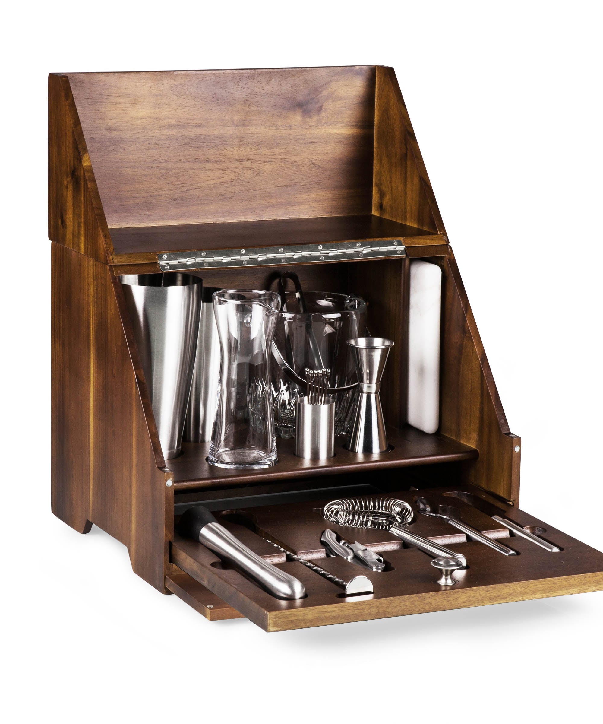 Madison Acacia Tabletop Bar Set