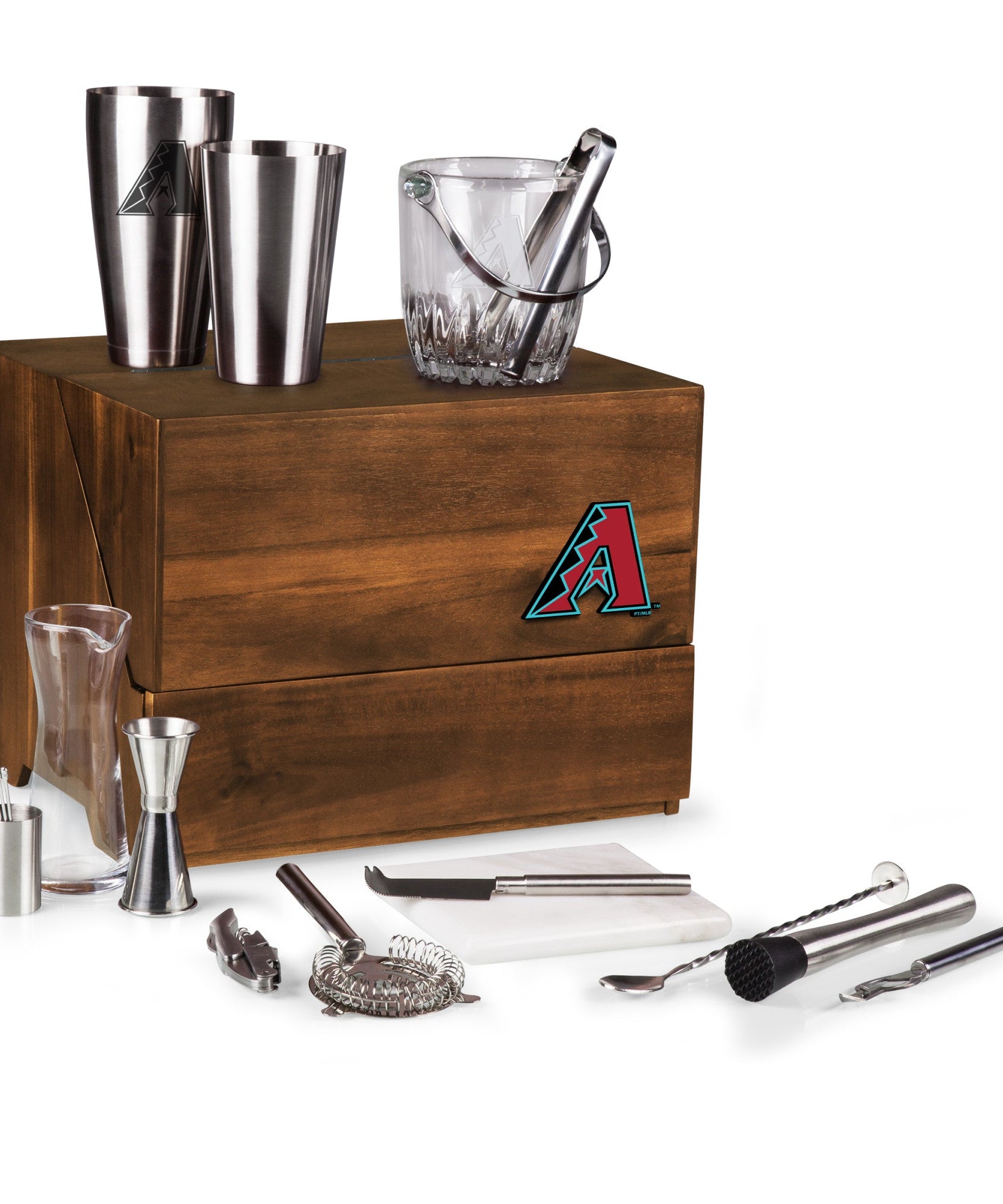 Arizona Diamondbacks - Madison Acacia Tabletop Bar Set