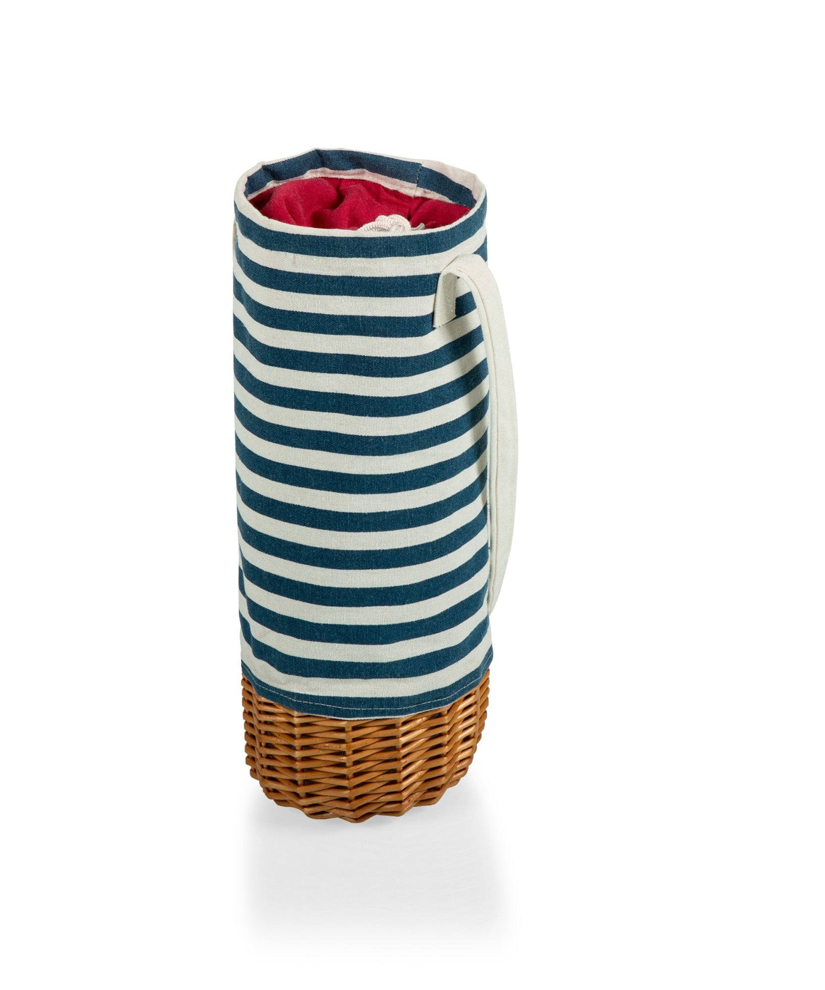 Malbec Insulated Canvas and Willow Wine Bottle Basket