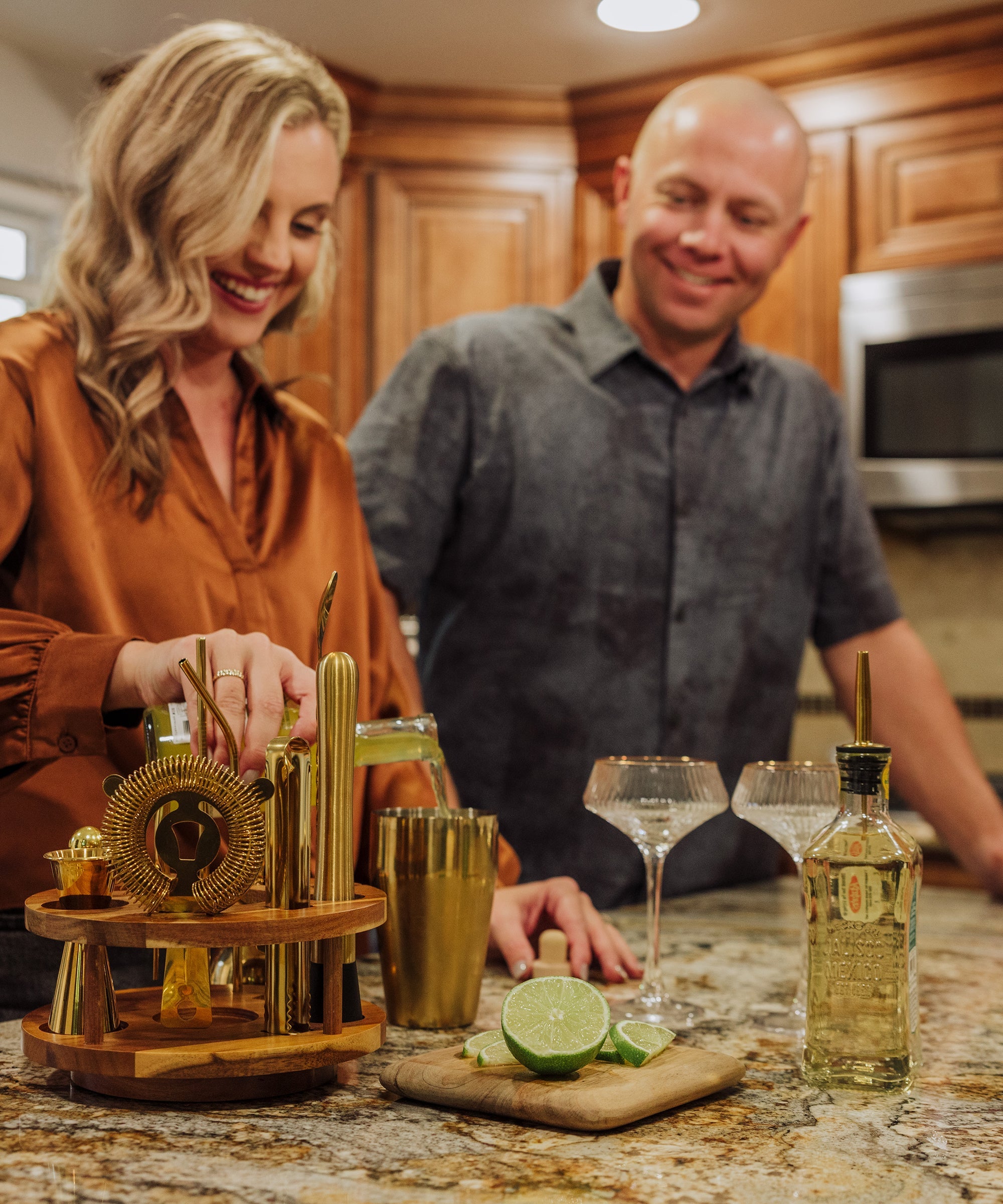 Carousel Lazy Susan Bar Set