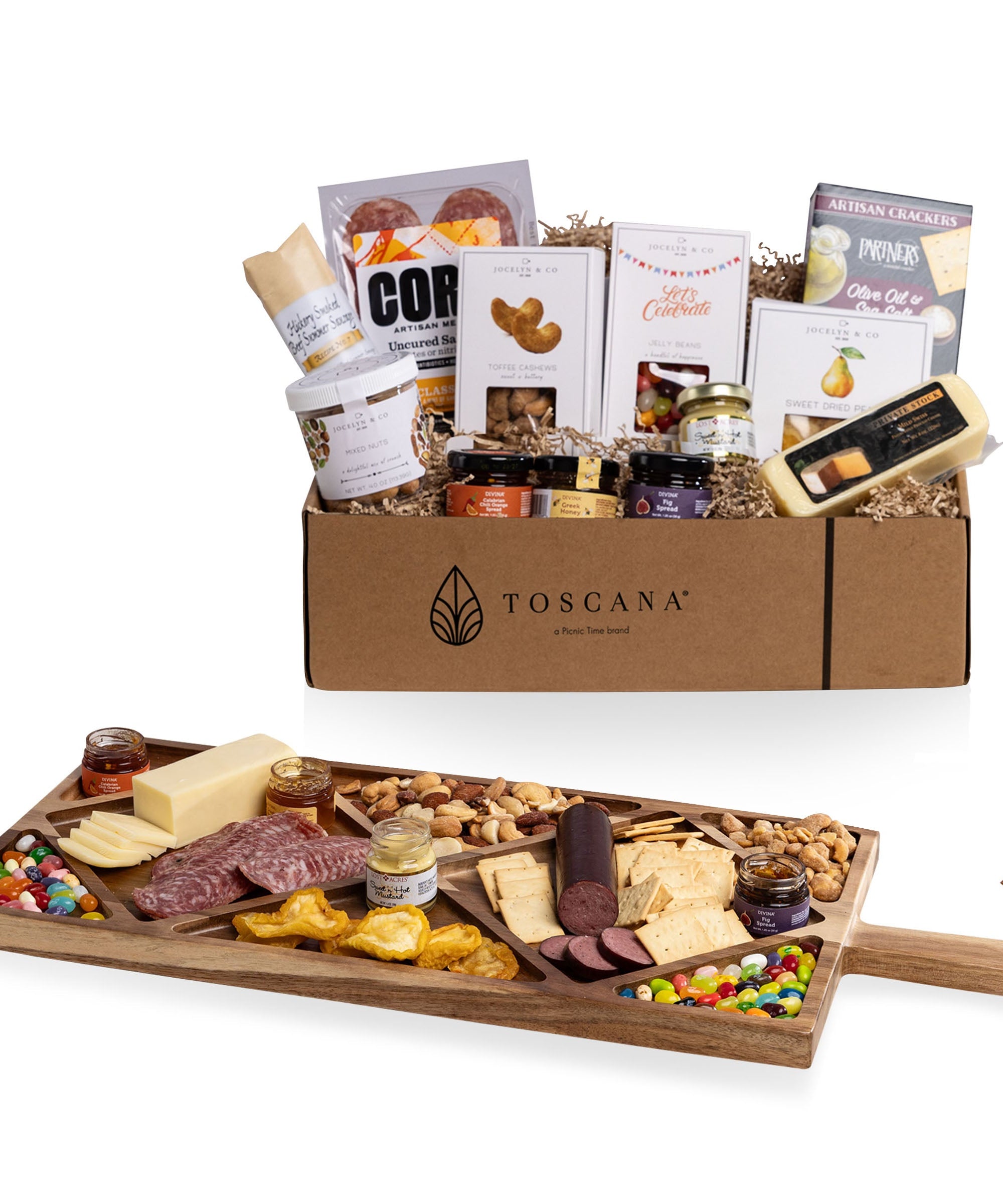 Grazing Board with Gourmet Gift Pack