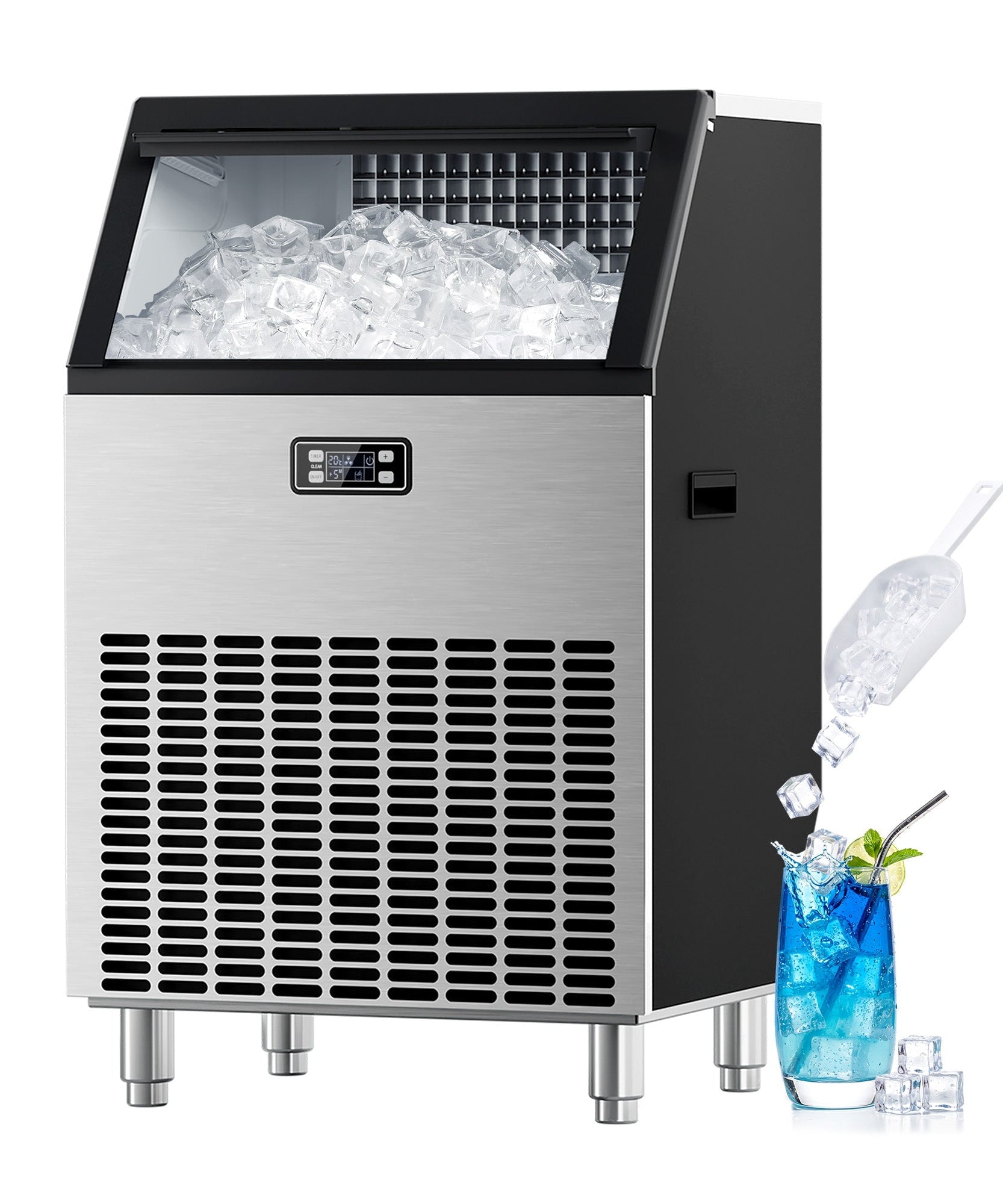100LBS/200LBS/265LBS  Freestanding Commercial Ice Maker Z5845A