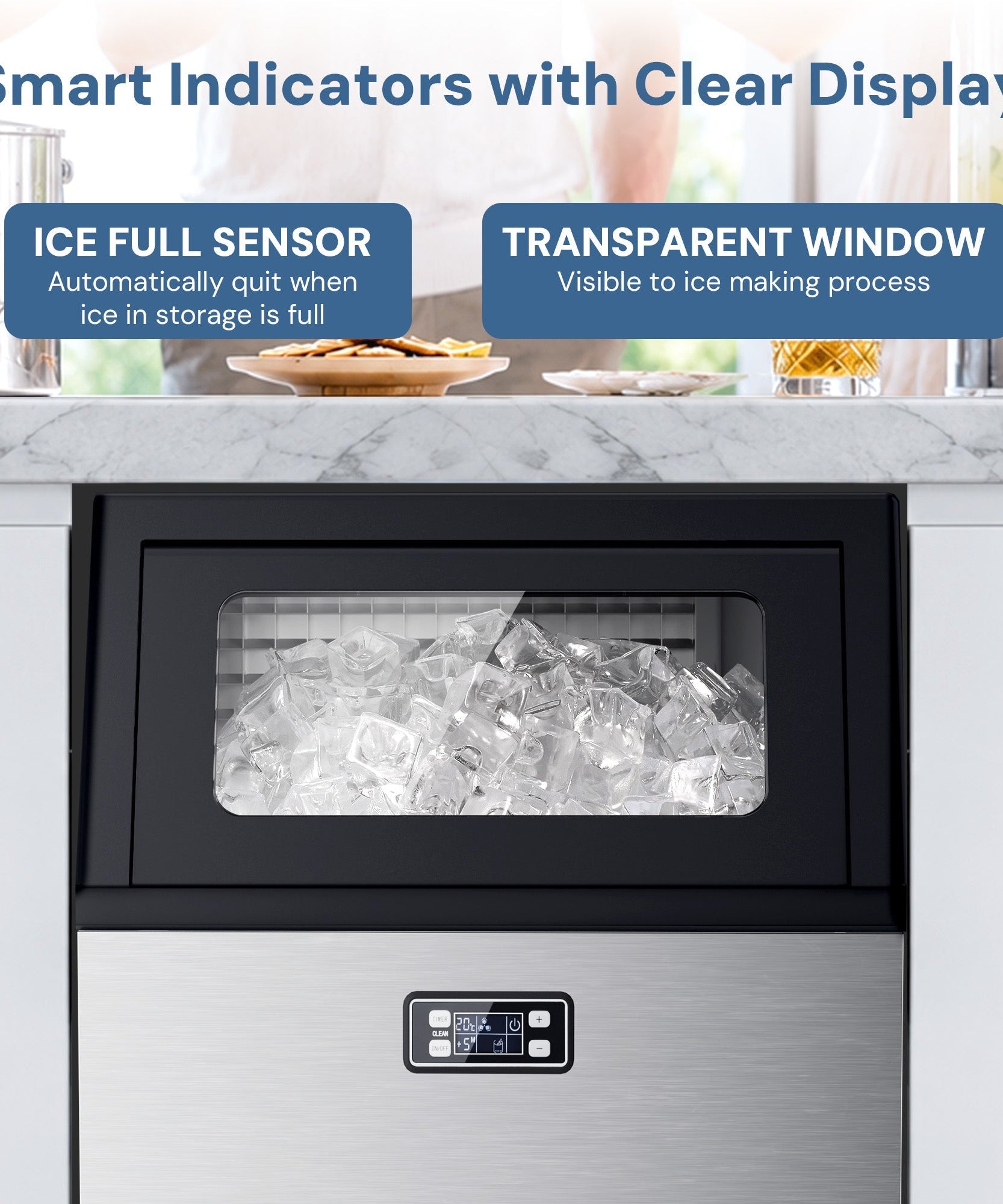100LBS/200LBS/265LBS  Freestanding Commercial Ice Maker Z5845A