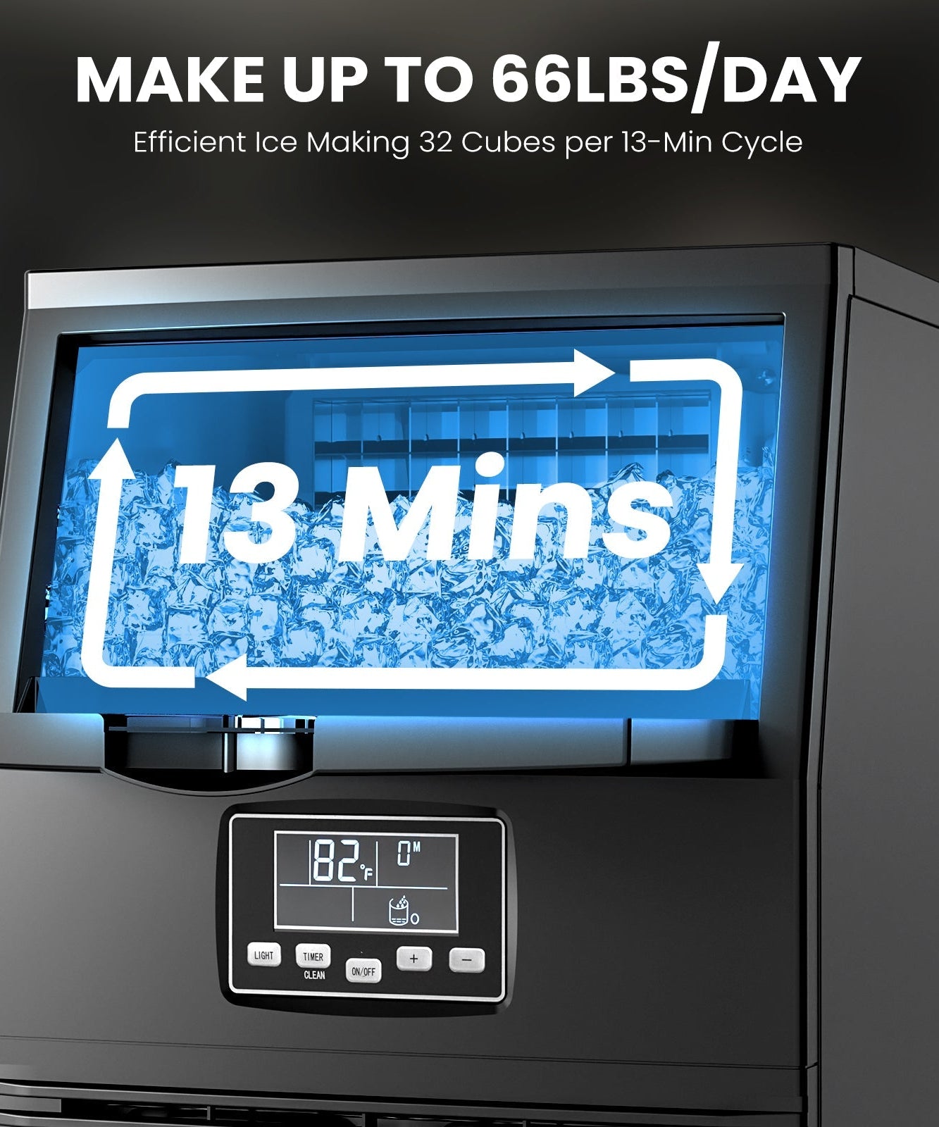 Commercial Ice Maker 80 lbs\66 lbs
