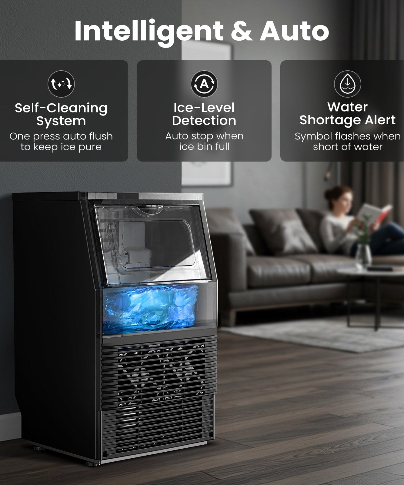 Commercial Ice Maker 80 lbs\66 lbs