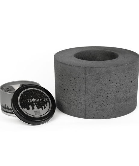Classic Cylinder Concrete Fire Pit