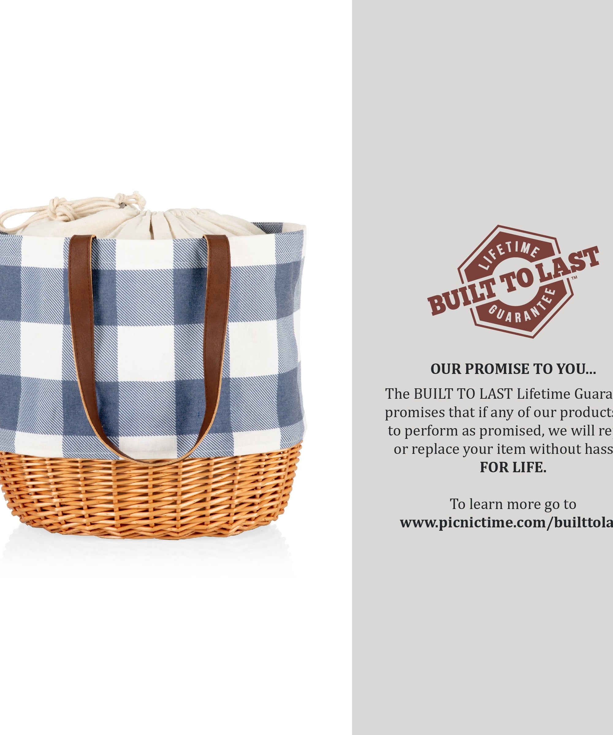 Coronado Canvas and Willow Basket Tote