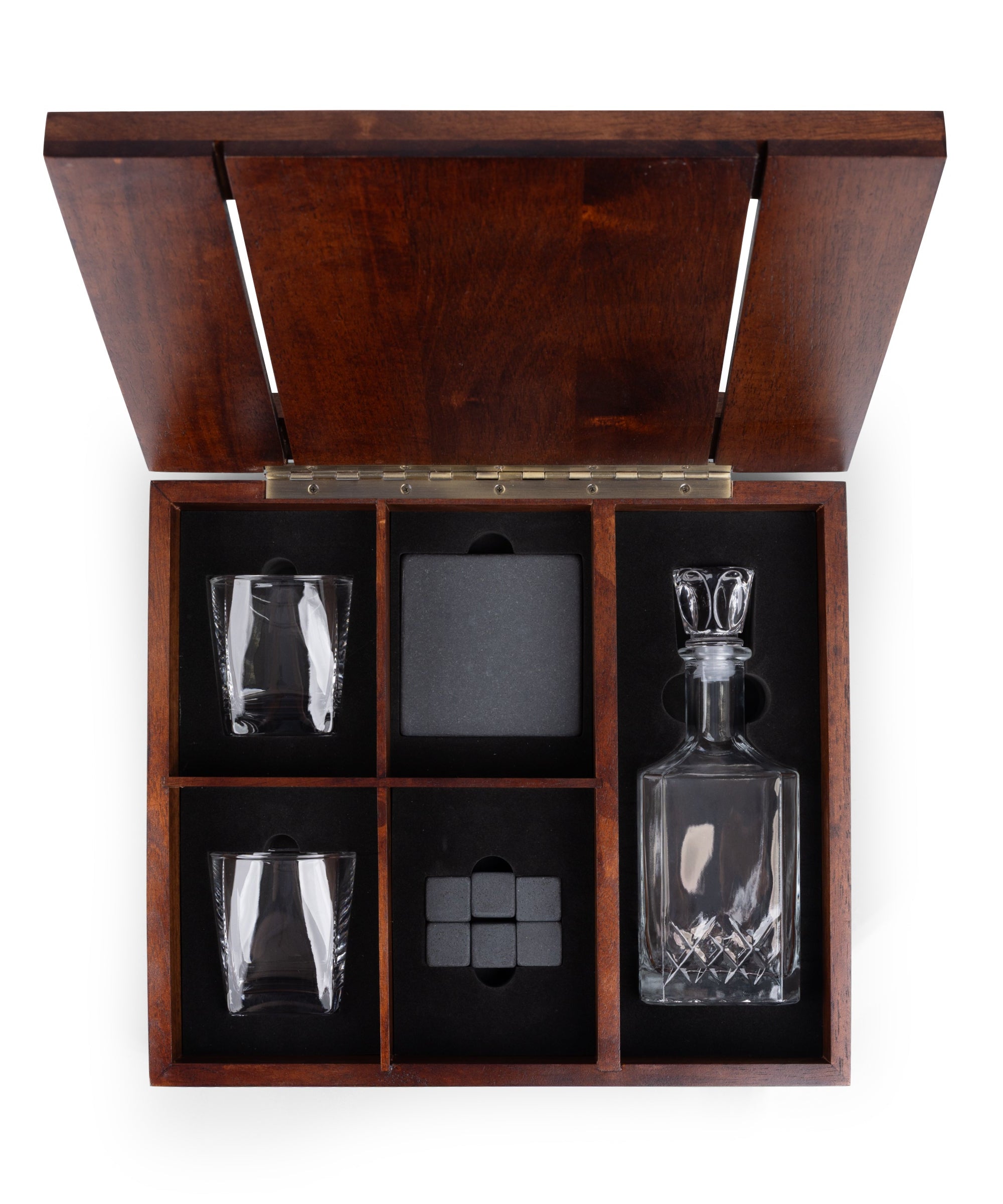 Whiskey Box Gift Set with Decanter