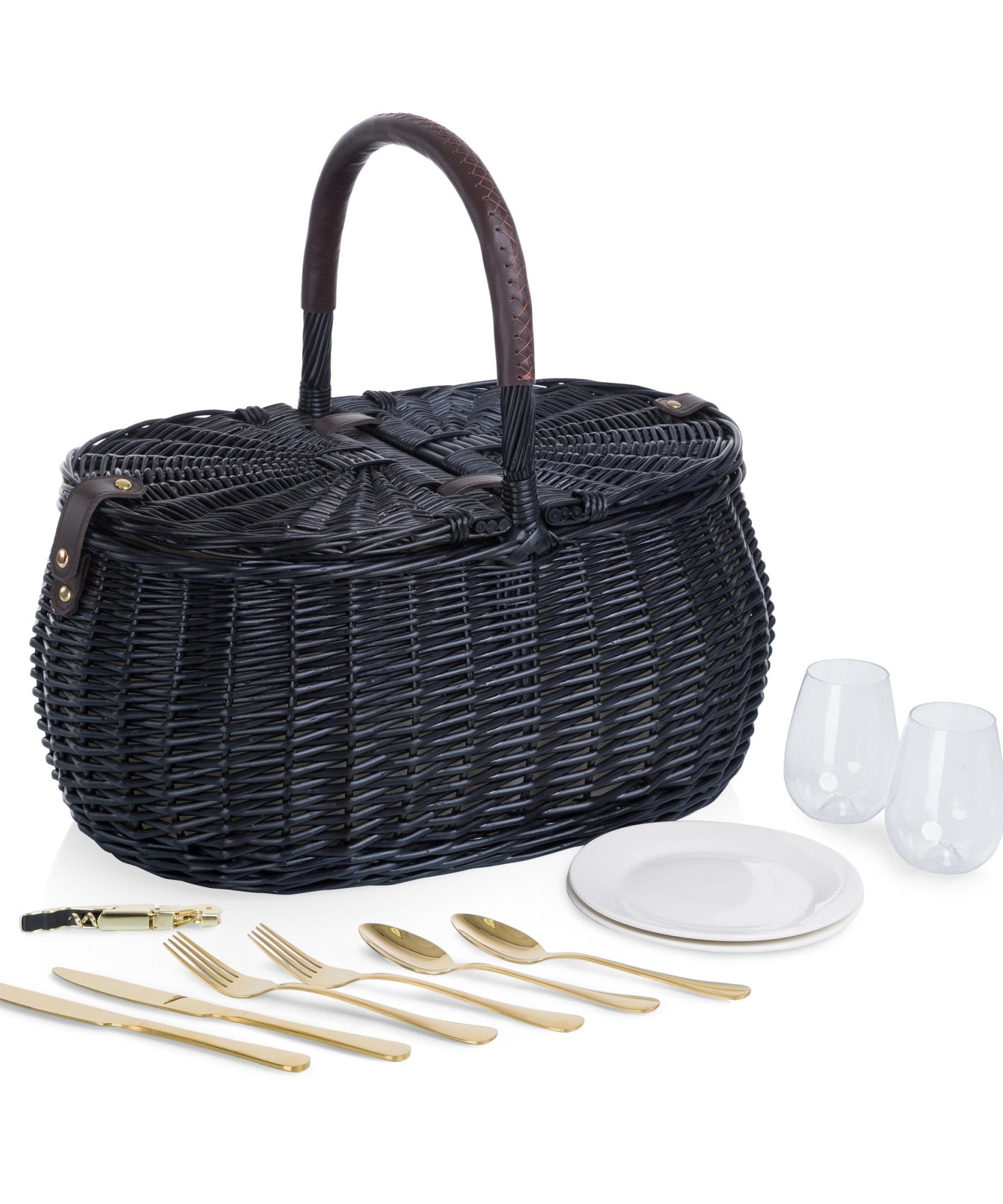 Evening Picnic Basket with Service for Two