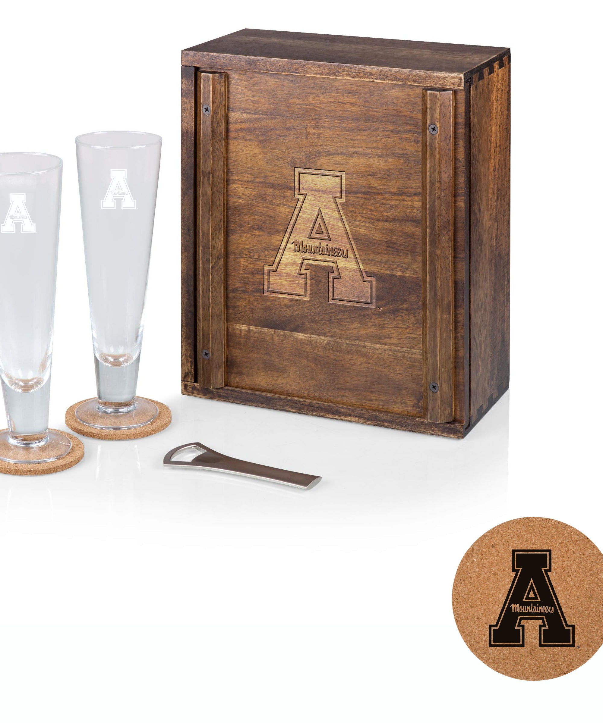 App State Mountaineers - Pilsner Beer Glass Gift Set