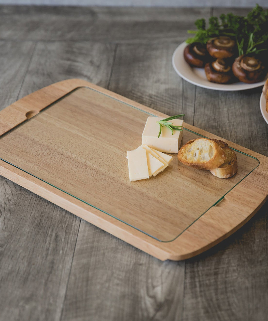 Billboard Glass Top Serving Tray