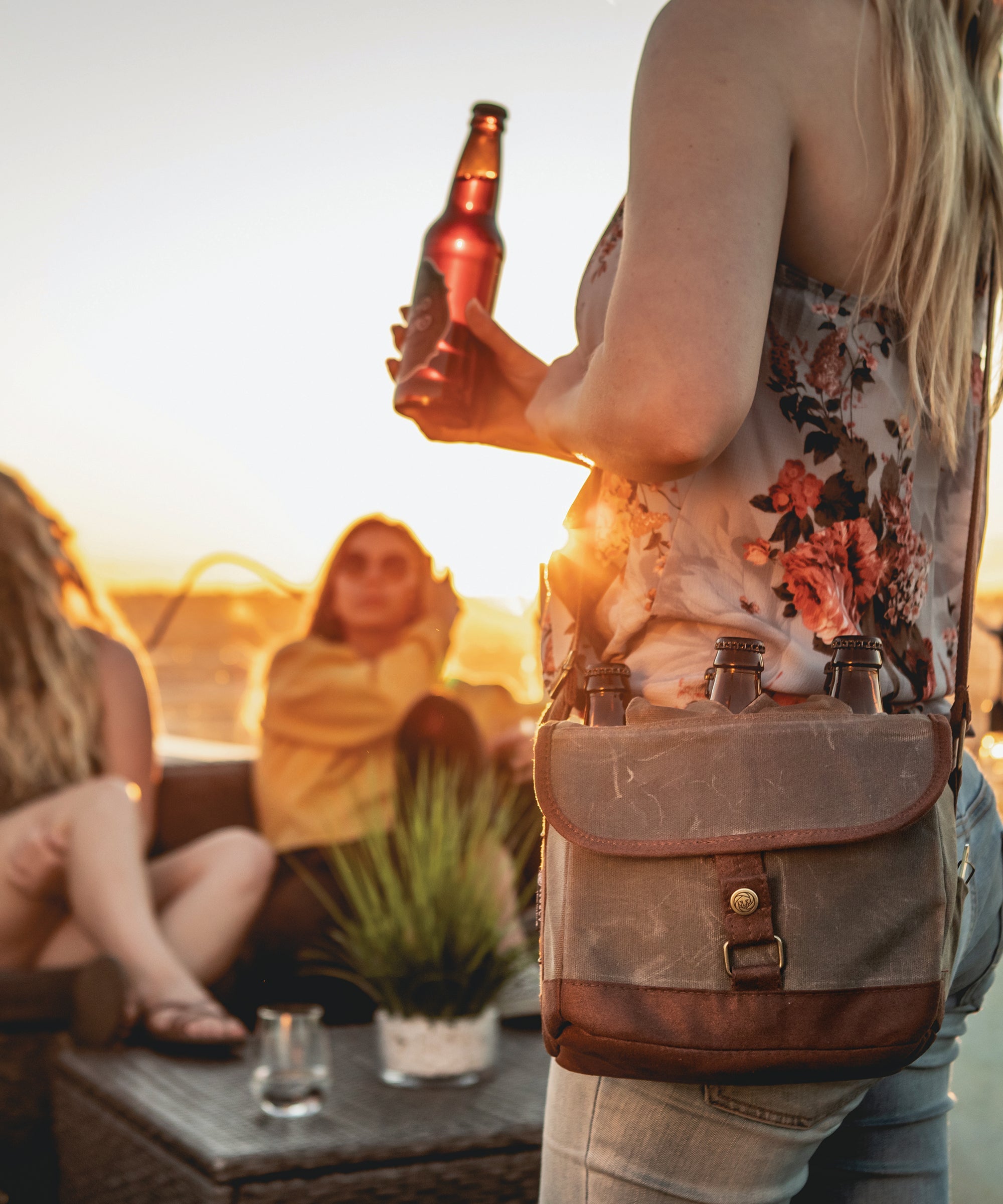 Beer Caddy Cooler Tote with Opener