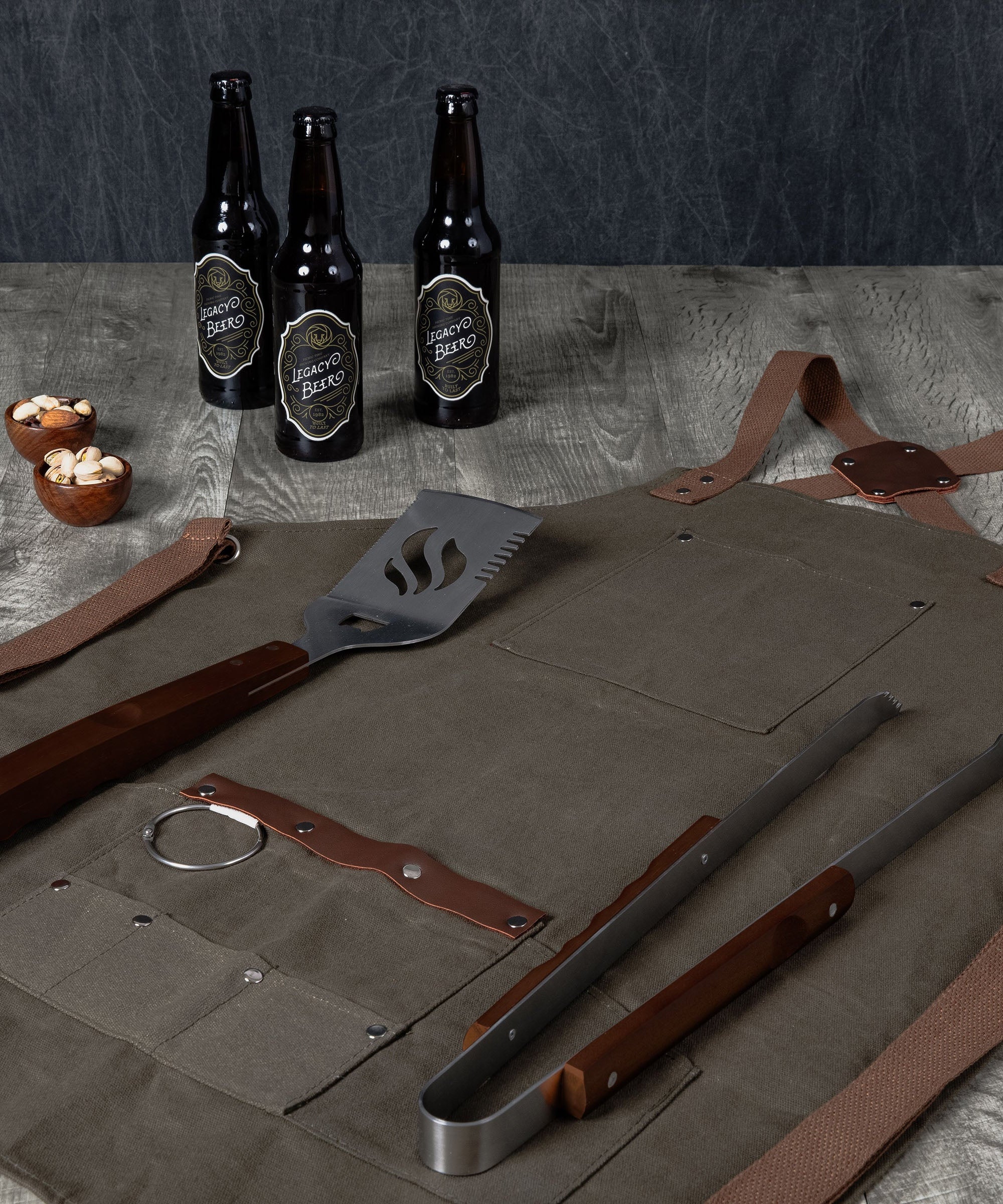 BBQ Apron with Tools & Bottle Opener