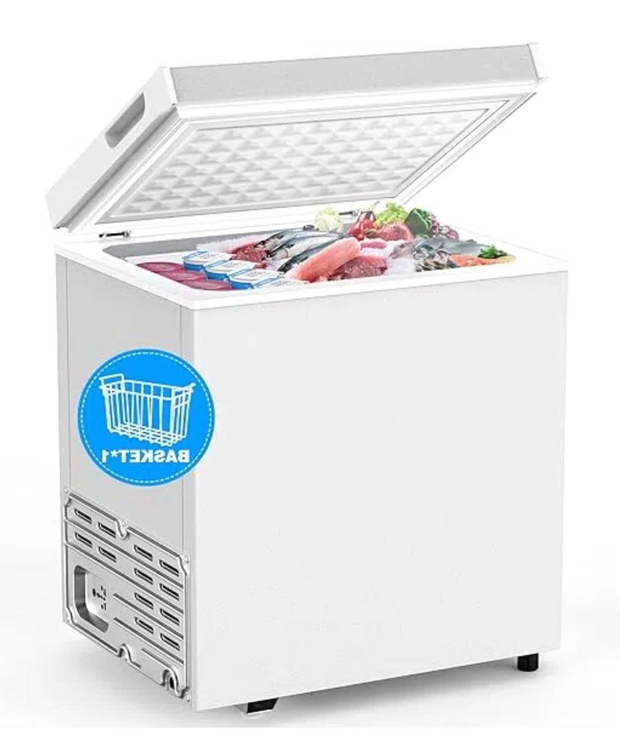 Chest Freezer with Removable Basket