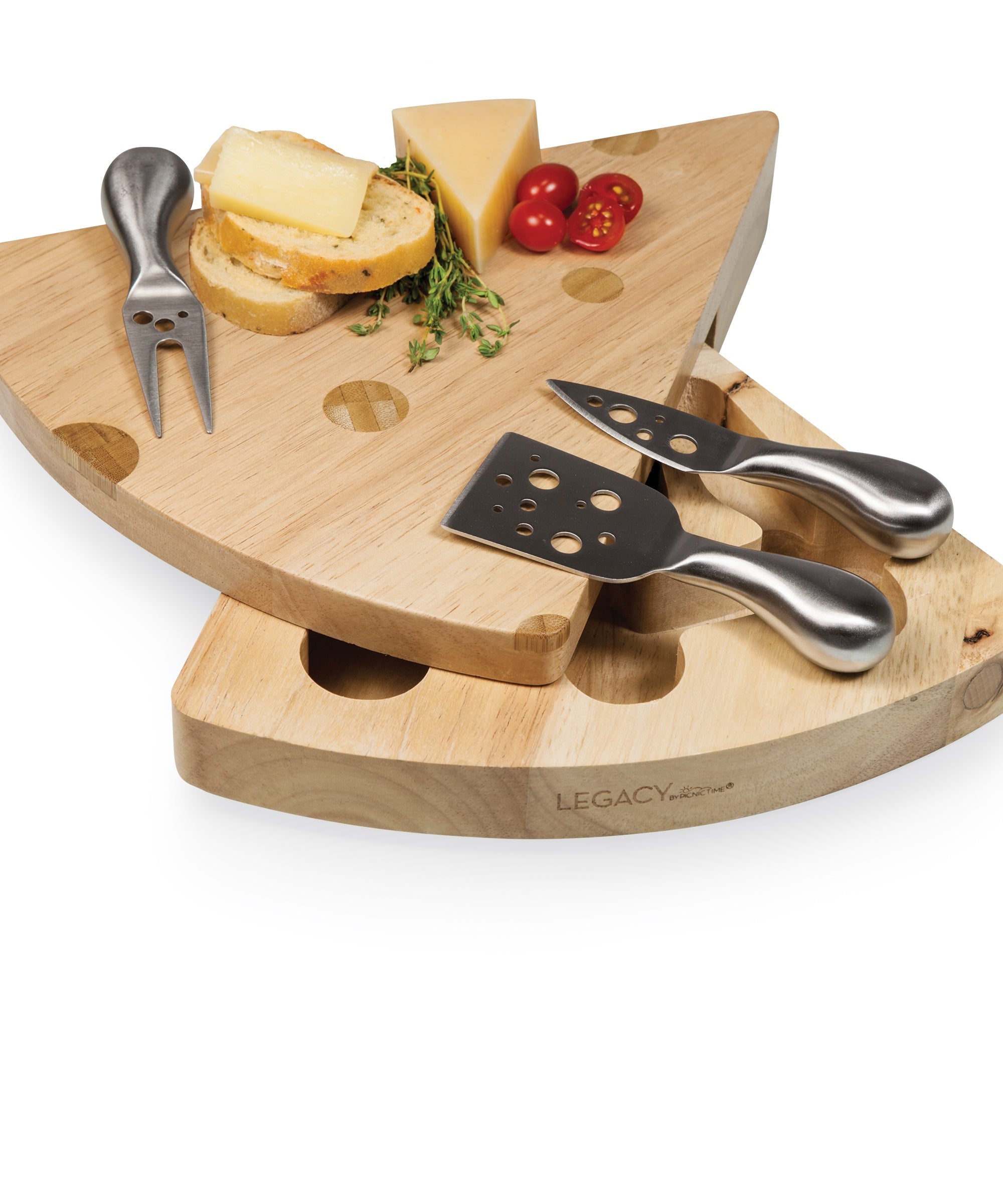Swiss Cheese Cutting Board & Tools Set